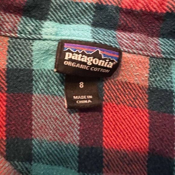 Patagonia Blue & Red Flannel Size Small - Picture 4 of 4